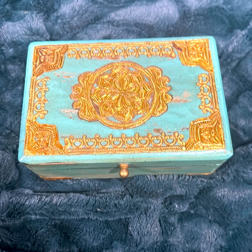 Decorative jewelry box, wooden